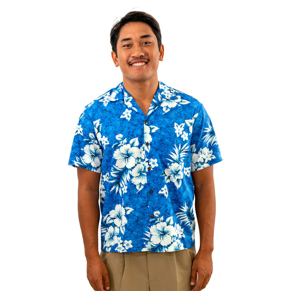 blue hawaiian shirt