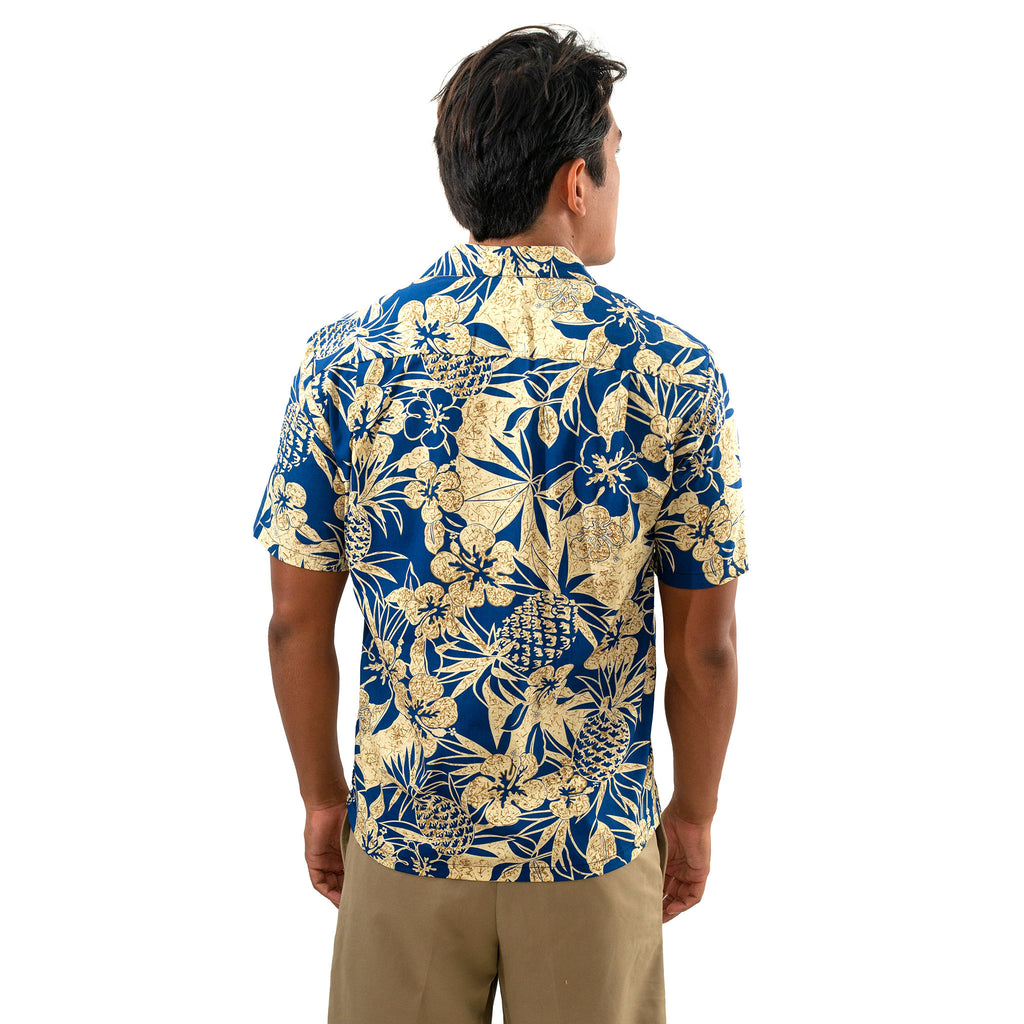 Men's Pineapple Garden Navy Shirt – Kona Supply Co.