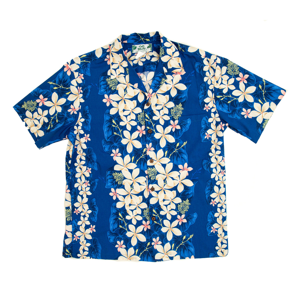 Men's Vintage Plumeria Blue Shirt – Kona Supply Co.